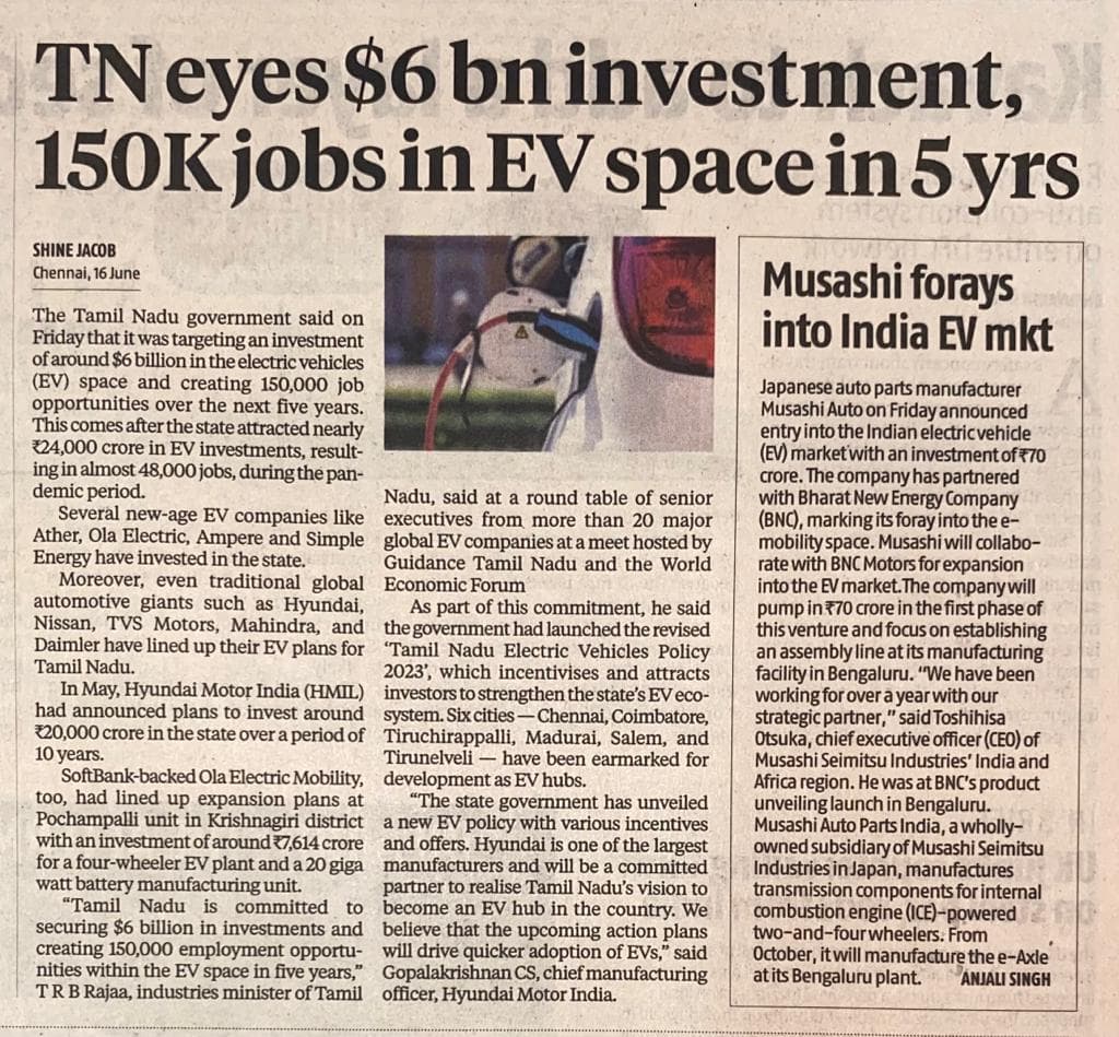 Print media coverage - Newspaper article 1